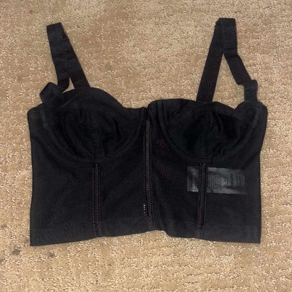 Edikted Mesh Corset Top